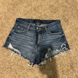 American Eagle Outfitters Distressed Blue Jean Shorts